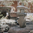 Stone Forest 48"h Wabi Stone Lantern created from natural boulders using minimal carving. 