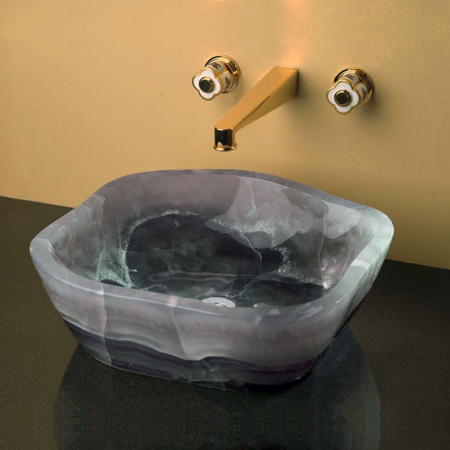 Purple onyx Wabi Basin  bathroom vessel sink
