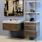 Ventus Hanging Vanity Sink Elemental Classic Shallow Storage Set