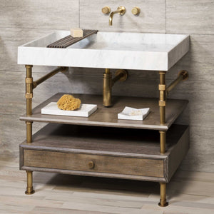 Ventus Bath Sink paired with Elemental Classic Console Vanity image 1 of 4