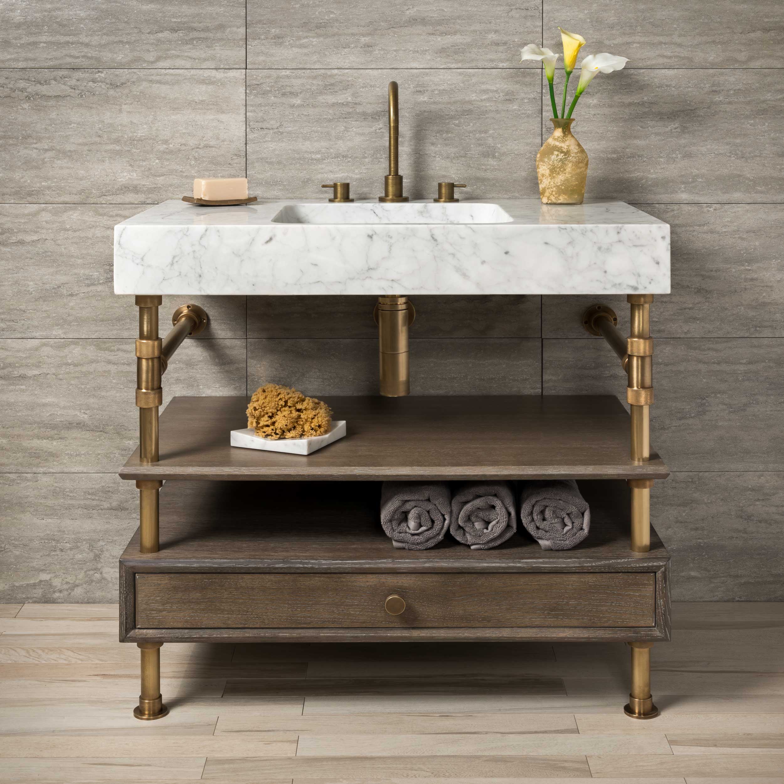 Terra Bath Sink on Elemental Classic Consol stand