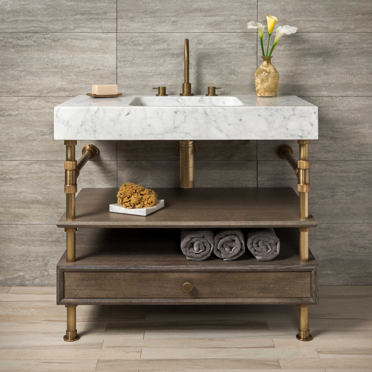 Elemental Console Sink, 36, Stone Forest