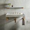 Ventus Bath Sink with Faucet Deck paired with Elemental Classic Wall Unit