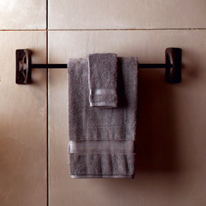 Stone Forest Industrial towel bar is part of the Industrial Collection Accessories forged from iron  image 10 of 11
