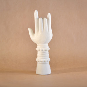 Buddhist Hands and Feet, White Marble image 5 of 7