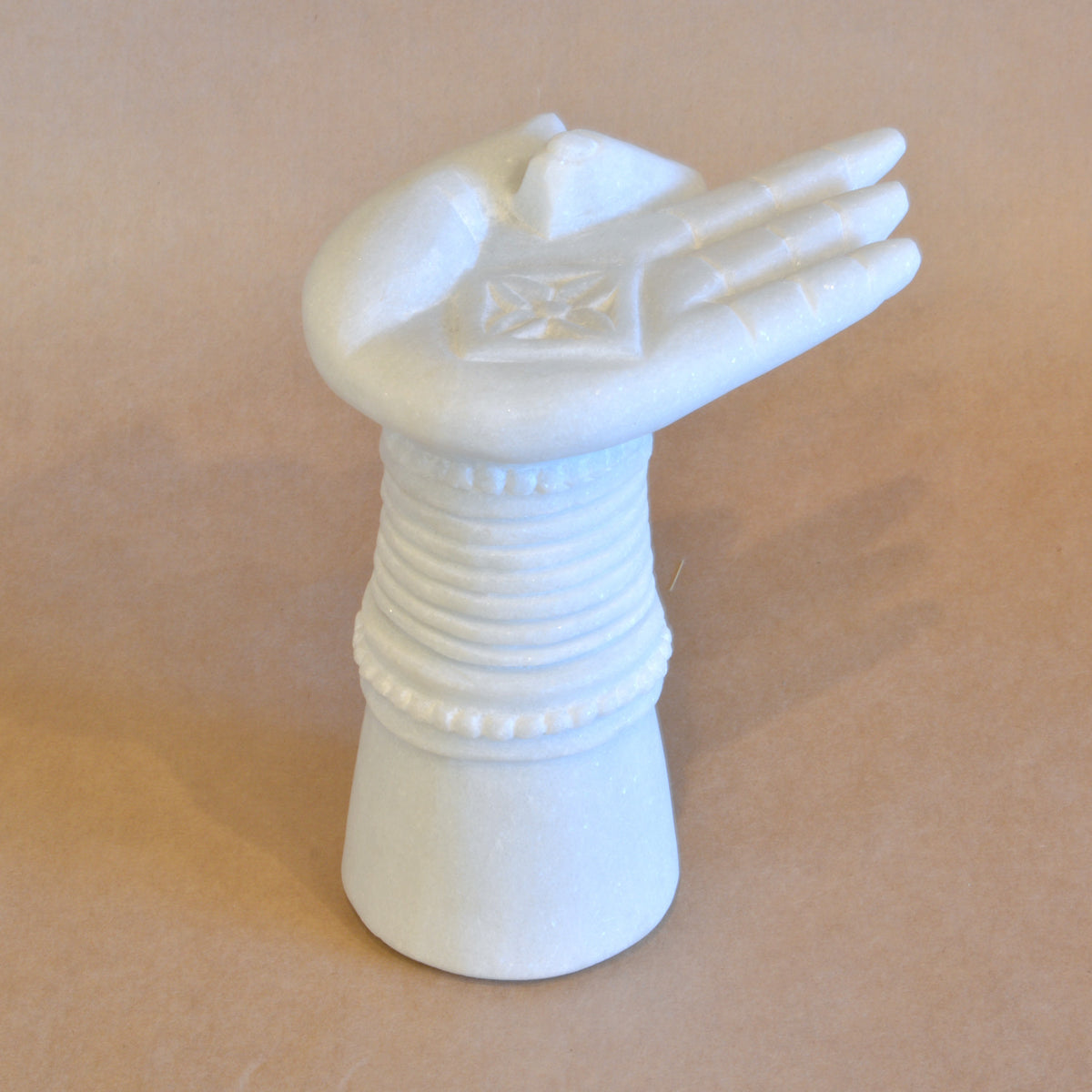 Buddha Hand carved from White Marble image 6 of 7