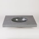 Integral Sink with countertop in Blue-Gray Granite