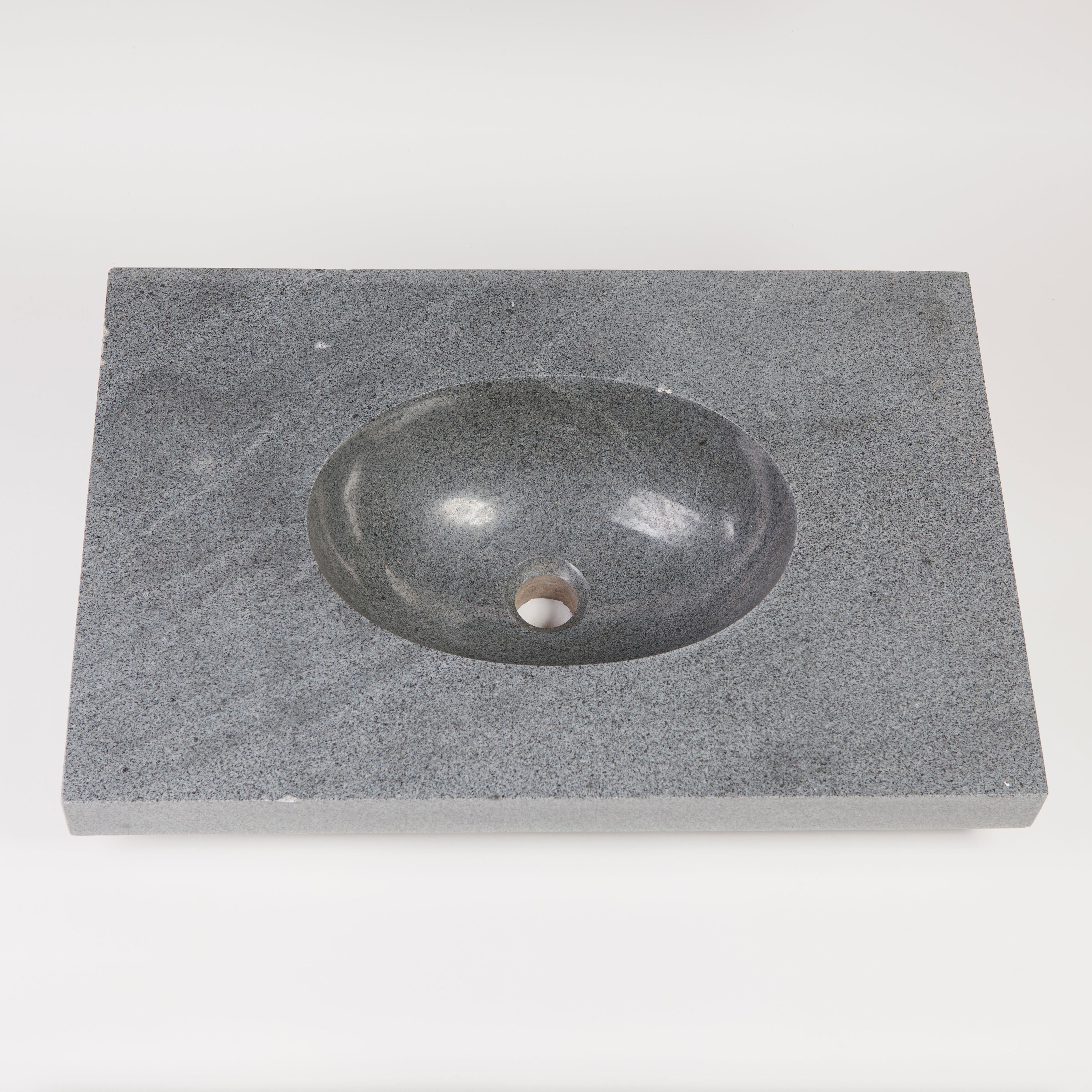 Integral Sink with countertop in Blue-Gray Granite