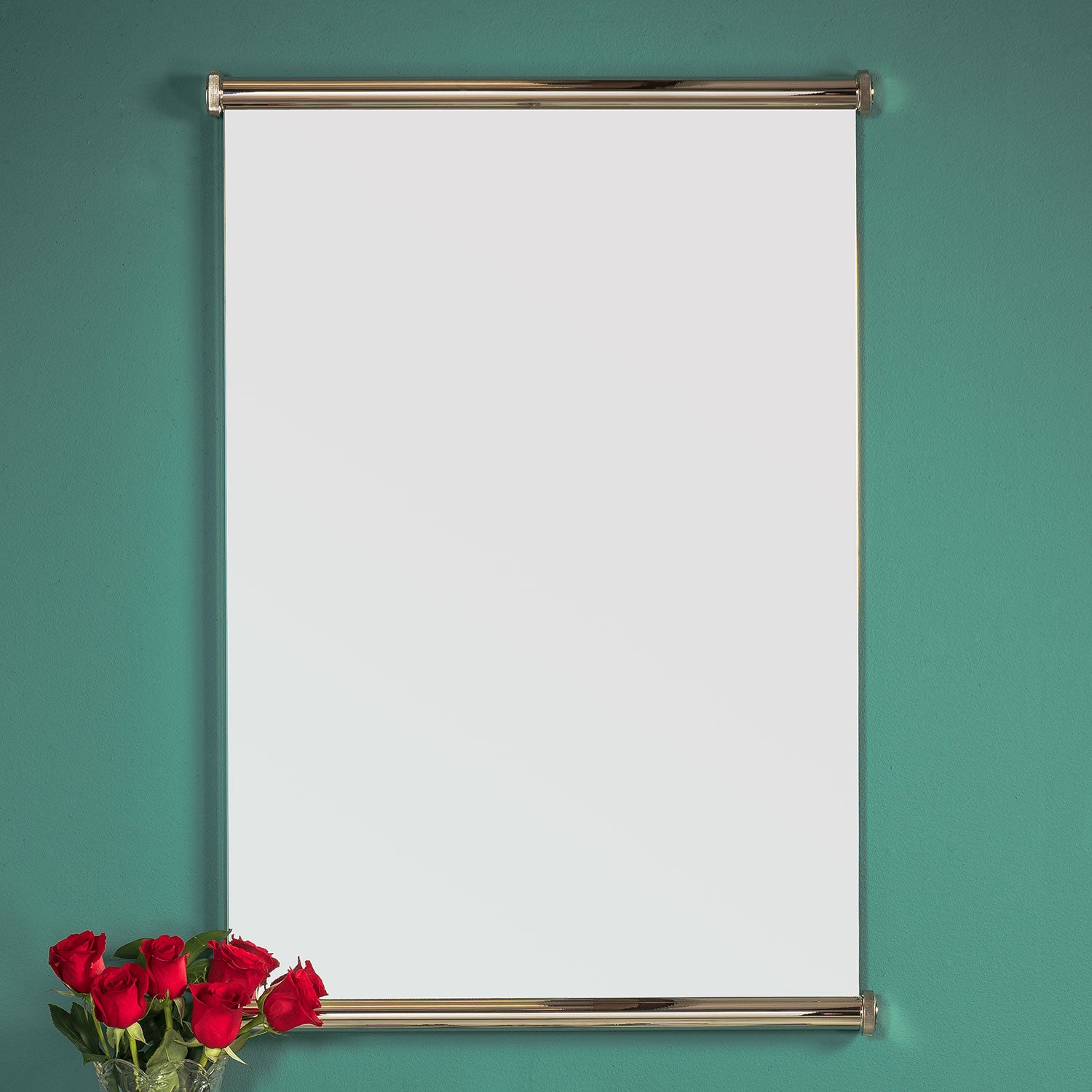 Stone Forest Elemental Facet Mirror in polished nickels