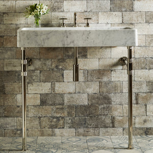 Trough Sink paired with Elemental Classic Trough Vanity Legs image 1 of 4