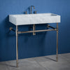 Trough Sink paired  with Elemental Facet Trough Vanity with Crossbar