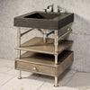 Terra Bath Sink paired with Elemental Classic Console Vanity