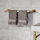 Elemental  Classic Towel Bar in aged brass