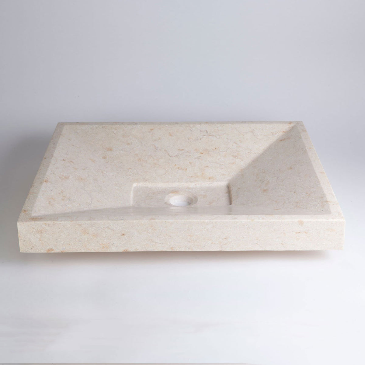 SYNC Drop-In Vessel Sink, Crema Marfil Marble image 2 of 4